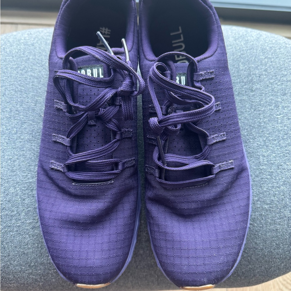 NOBULL Men's Size 9.5 Deep Purple Ripstop Gym Shoes
